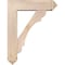 Ekena Millwork Olympic Arts and Crafts Smooth Bracket w/ Offset Brace, Douglas Fir, 7 1/2"W x 28"D x 36"H BKT0806X28X36OLY03SDF - alternate 4